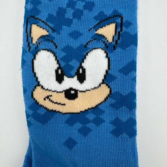 Mens lot‎ of 3 Sonic The Hedgehog And Tails Crew Socks size 10-13 NEW - Picture 3 of 12